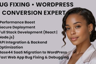 base44 expert migrate base44 to wordpress base44 bug fix base44 wep app