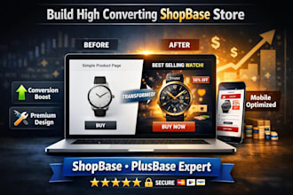build shopbase or plusbase dropshipping store for winning products