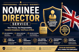 provide professional UK nominee director service for your company