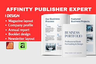 affinity publisher sales brochure layout annual report company profile magazine