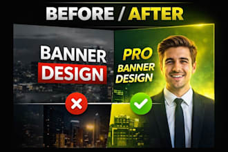 design a professional shop banner, signboard