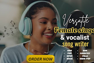 be your female pop singer edm singer and female vocalist pop singer pop song