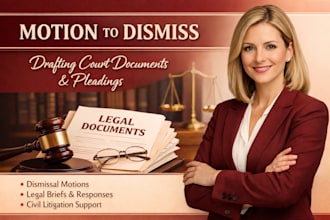 draft legal motion, motion to dismiss court documents pleadings civil litigation