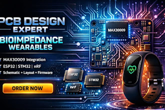 do pcb bioimpedance wearable design max30009 esp32 stm32 nrf firmware iot rsp