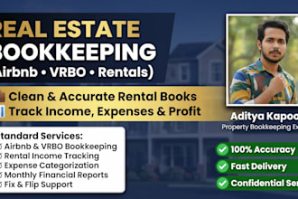 do real estate bookkeeping for airbnb, fix and flip, vrbo, and rental properties