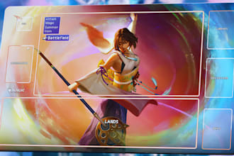 design final fantasy custom playmat mousepad deskmat for tcg game