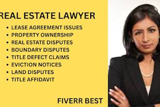 handle real estate disputes,boundary disputes, lease conflicts and title defects