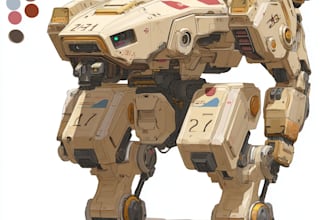 draw mecha robot, armor, gundam in anime or realism style