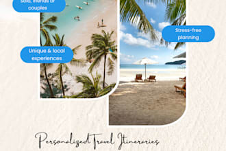 create a personalized travel itinerary based on your style and budget