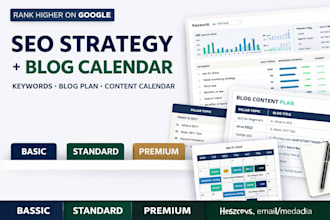 develop your SEO content strategy and blog schedule