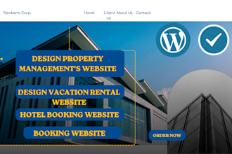 build a hotel booking, vacation rental website, property management website