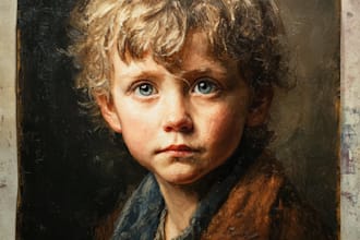 paint a real oil portrait for
