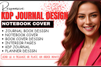 design custom composition notebook journal cover design planner interior pages