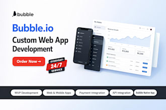 build nocode website be bubble developer for a b2b bubble saas bubble io web app