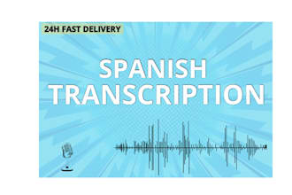 transcribe audio and video to text in spanish