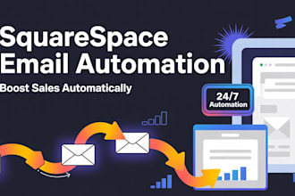 set up squarespace email automation, campaign and workflows for business website
