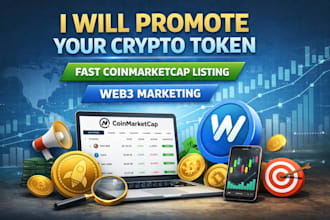 promote your crypto token with fast coinmarketcap listing and web3 marketing