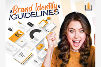 design minimalist canva brand style guide, brand kit and cooperate logo design
