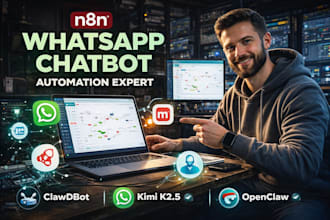 n8n automation openclaw clawdbot kimi k2 5 whatsapp chatbot n8n workflow expert