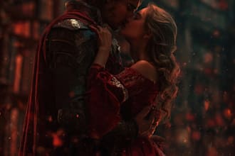 design erotic fantasy romance book cover for kdp