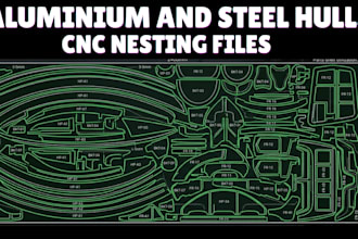 generate nesting and cnc cutting files for aluminium and steel hulls