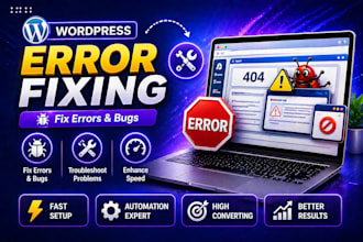 fix wordpress errors, fix wordpress website issues and bugs