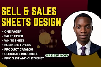 design stunning sell sheets product catalogs sale sheet flyers for your brand