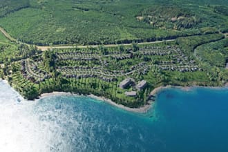 design 3d large scale waterfront residential masterplan coastal housing render