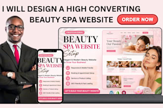 design luxury beauty website shopify beauty store spa website makeup store