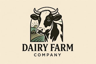 design eye catchy dairy farm logo with express delivery