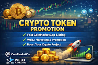 do crypto token promotion with fast coinmarketcap and web3 marketing and boost