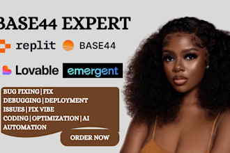 build, fix, debug and deploy apps using base44, replit, lovable and emergent