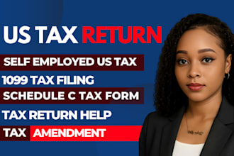 prepare your schedule c for self employed US tax filing with accurate deductions