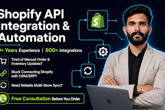 do shopify API integration and backend automation