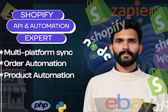 shopify, woo commerce, ebay, quickbooks API integration