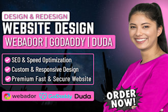 design or redesign webador website godaddy website redesign duda website design