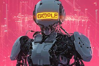create professional highquality cyberpunk robot and cyborg illustration