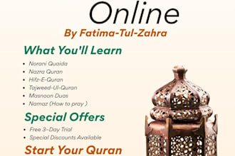 teach quran with tajweed to kids and adults online