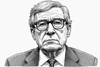 draw a wsj style hedcut portrait for you