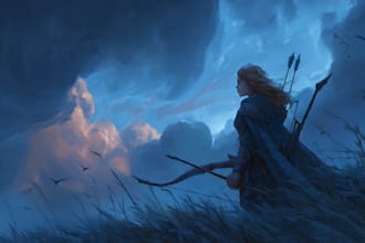 make illustration in fantasy and medieval style