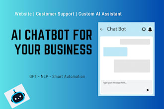 develop ai chatbots for your website or business