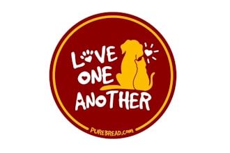 design love one another sticker dog cat logo