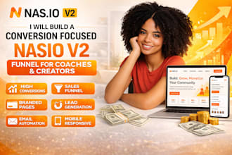 build a conversion focused nasio v2 funnel for coaches and creators