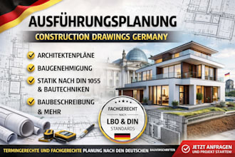 create ausfuhrungsplanung and construction drawings germany