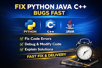 fix python, java, and cpp bugs and error fast