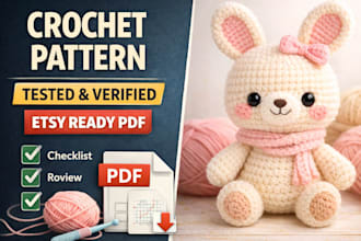 test and translate crochet pattern amigurumi crochet pattern for etsy crochet
