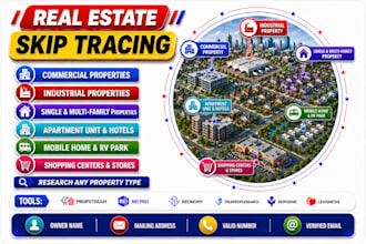 do commercial real estate skip tracing and property owner research