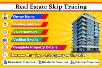 do real estate skip tracing and commercial properties leads