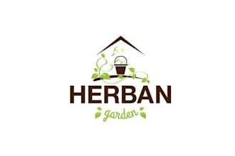 design natural logo for a grow your own herb garden package