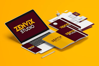 design professional logo and full brand identity kit